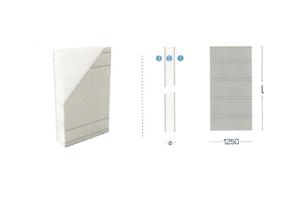 Usta Prefabrik Cement Bonded Particle Board + Carcass + Styrofoam + Cement Bonded Particle Board
