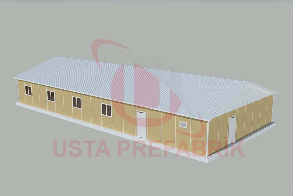 Usta Prefabrik 232 M² 154 Kişilik Yemekhane Binası