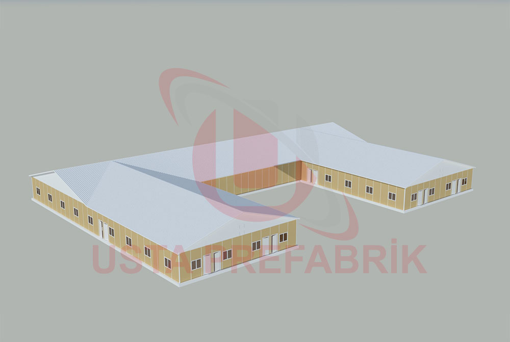 Usta Prefabrik 1380 M² Yemekhane Binası