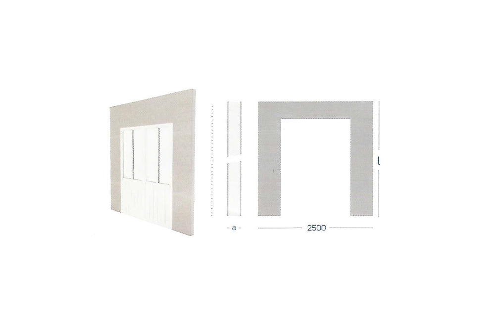 Usta Prefabrik Duble Aluminum Door Board