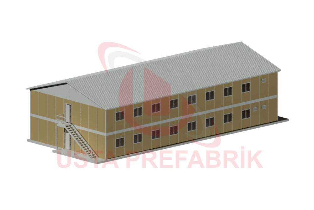 Usta Prefabrik 550 M² İşçi Yatakhanesi