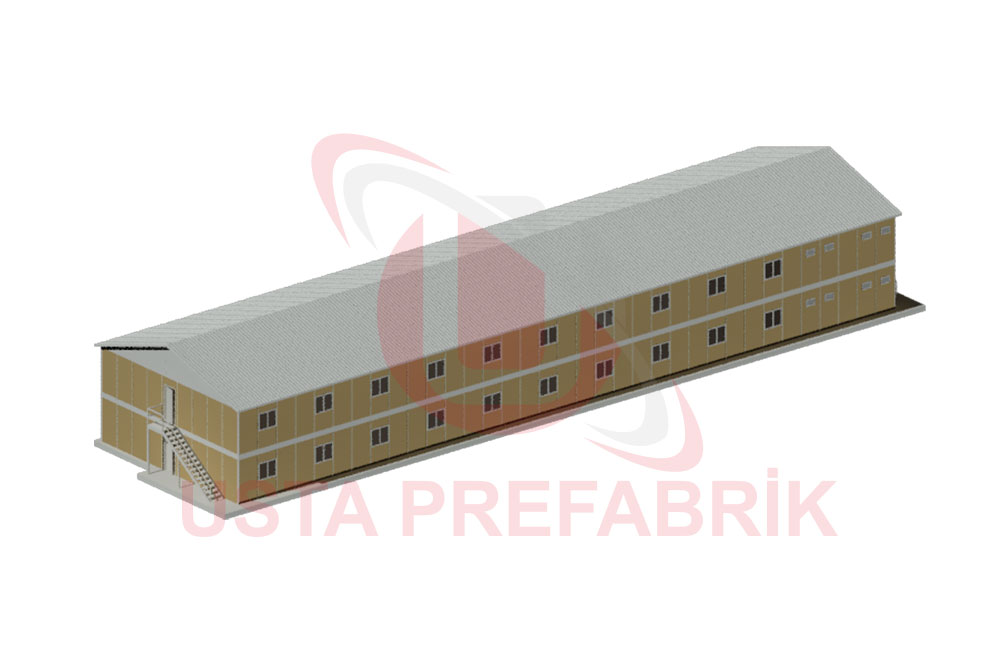 Usta Prefabrik Double Storey Worker Dormitory Buildings