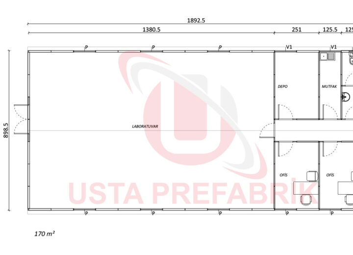 170 M² LABORATUVAR BİNASI-2